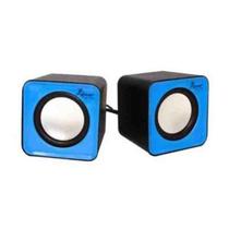 Mini Caixa De Som Para Computador Usb P2 Azul Mini Caixa De Som Para Computador Usb P2 Azul