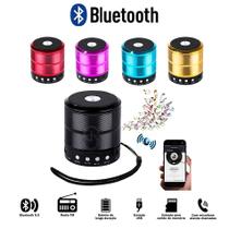 Mini Caixa de Som Portátil Bluetooth Mp3 Rádio FM Micro SD Usb Ws-887