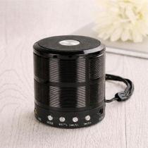 Mini Caixa de Som Portatil Bluetooth Speaker WS-887 Preto