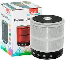 Mini Caixa De Som Portátil Bluetooth Ws-887 - Prata