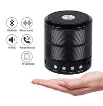 Mini Caixa de Som Portátil Speaker Bluetooth Ws-887 Mp3 Rádio FM Sem Fio Recarregável - kapbom