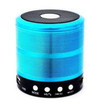 Mini Caixa De Som Portátil Speaker Ws-887 Azul