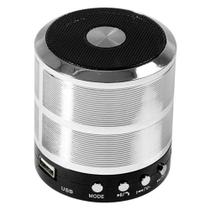Mini Caixa de Som Portátil Speaker WS-887 - Prata