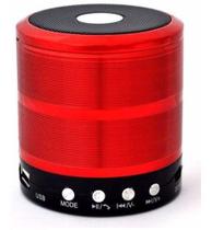 Mini Caixa De Som Potente Portátil Speaker Ws-887 - Vermelho. Mini Caixa De Som Potente Portátil Speaker Ws-887 - Vermelho.