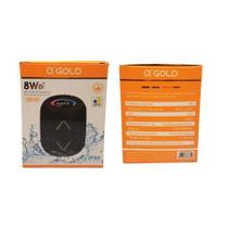 Mini Caixa de Som Resistente a Água com Luz Rgb 8W a'Gold Mini Caixa de Som Resistente a Água com Luz Rgb 8W a'Gold