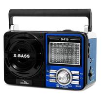 Mini Caixa De Som Retrô 8W Grasep D-F10 Azul