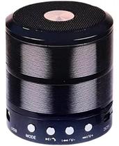 Mini Caixa De Som Speaker Com Bluetooth E Entrada Usb Speaker Ws-887 PRETO