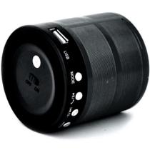Mini Caixa De Som Speaker Com Bluetooth Usb Ws-887 - Preto - Exbom