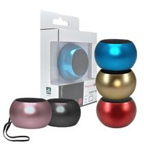 Mini Caixa de Som Speaker Wireless 3W BRILHANTE AL-3031 (***COR DOURADO - ESGOTADO)