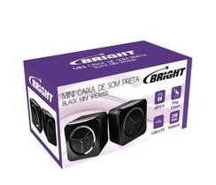 Mini caixa de som usb bright