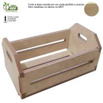 Mini Caixa Feira Caixote Caixotinho Mini Engradado MDF 5 x 4 x 8 (A x L x C) - Decori Br 98765536