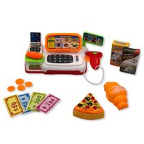 Mini Caixa Registradora Brinquedo Infantil Mercadinho Com Luz E Som