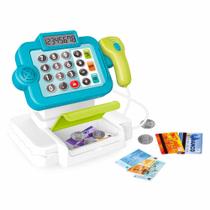 Mini Caixa Registradora Infantil - Hora das Compras - Azul - DM Toys