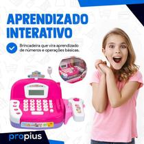 Mini Caixa Registradora Infantil Mercadinho Brinquedo