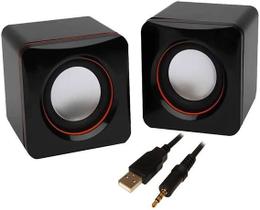 Mini caixa som mini speaker 4w usb 2.0 computador e note