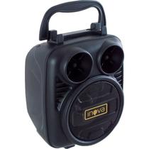 Mini Caixa Som Rádio FM Portátil Bluetooth LEDs Preto SD USB Mini Caixa Som Rádio FM Portátil Bluetooth LEDs Preto SD USB