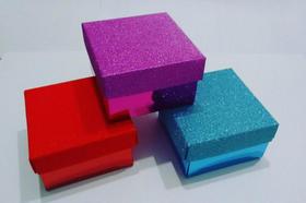 Mini Caixa Tampa Glitter