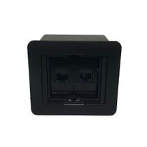 Mini caixa universal quadrada 2 tomadas rj45 Mini caixa universal quadrada 2 tomadas rj45