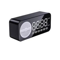 Mini Caixinha De Som Bluetooth Rádio Fm Relógio Despertador