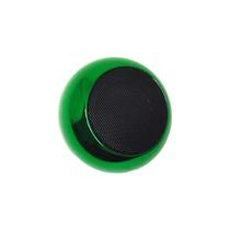 Mini caixinha de som portátil bluetooth al-2022 metalica verde altomex