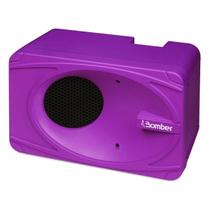 Mini Caixinha De Som Roxo Bluetooth My Bomber Com Bateria Recarregável De Longa Duração Portátil