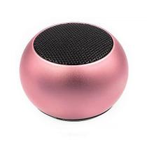 Mini Caixinha Som Bluetooth Metal Amplificada 3W AL2022 Rosa