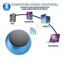 Mini Caixinha Som Bluetooth Tws Amplificada 3W Prata