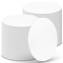 Mini Cake Boards O'CREME, papel alumínio branco de 8,25 cm, pacote com 100