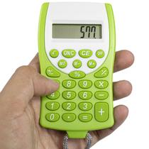 Mini calculadora portátil colorida com cordão para bolso escolar escritorio - Moon