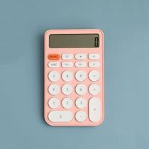 Mini calculadora portátil de bolso colorida escolar escritório mesa Infantil/Adulto 12 dígitos