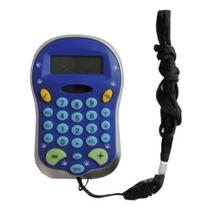 Mini calculadora portátil de bolso com cordão para estudos