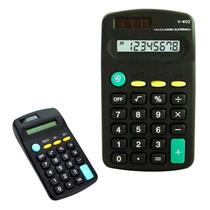 Mini calculadora prático modelo portátil de bolso papelaria - Filó Modas