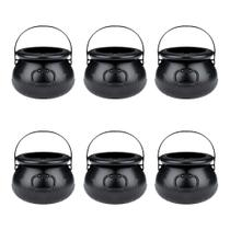 Mini Caldeirão de Bruxa Halloween - 6 Unidades