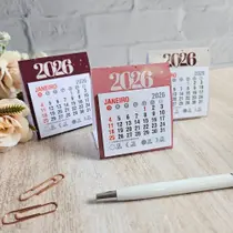 Mini Calendário de Mesa 2026 (10unidades)