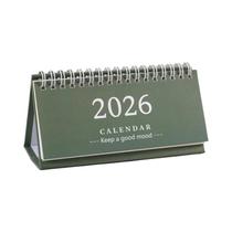 Mini Calendário De Mesa Em Inglês 2026 Diário Portátil Feito À Mão Exibição De Mesa Estilo Simples