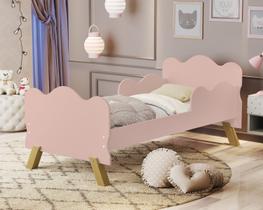 Mini Cama Angel Infantil Nuvem Para Crianças Com Grade Proteção