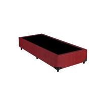 Mini Cama Box Base BiPartida 70x150cm Suede Ideal para Crianças Compacta, Estável e com Design Sofisticado