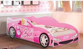 Mini Cama Carro Infantil Babi Mdf Rosa - Lv Móveis