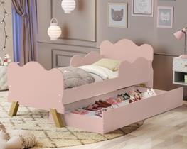 Mini Cama Com Auxiliar Sapateira Bicama Angel Nuvem Infantil