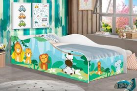 Mini Cama com Proteção Lateral Safari Baby, Cama Infantil