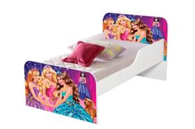 Mini Cama Criança Adesivada Protecao Menina 4 Princesas