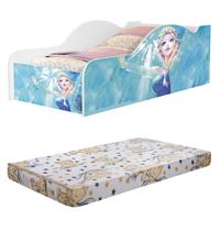 Mini Cama de Personagem Elsa Acompanha Colchão