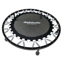 Mini Cama Elástica Jump Profissional Athletic 150kg 30 Molas Preto para Treino Intenso Mini Cama Elástica Jump Profissional Athletic 150kg 30 Molas Preto para Treino Intenso