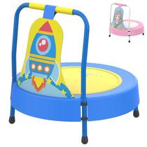 Mini Cama Elástica LANGXUN con Tema de Cohete para Niños de 6 Meses a 4 Años Mini Cama Elástica LANGXUN con Tema de Cohete para Niños de 6 Meses a 4 Años