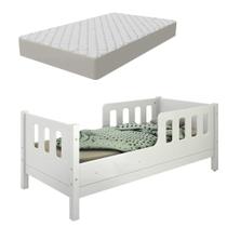 Mini Cama Encanto Infantil Com Grades De Proteção Mdf com Colchão