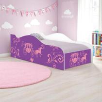 Mini Cama Fun Carruagem de Princesa Infantil Com Colchão