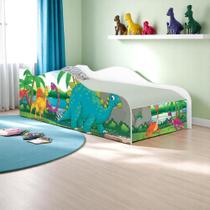 Mini Cama Fun Dinossauro no Lago Infantil Com Colchão