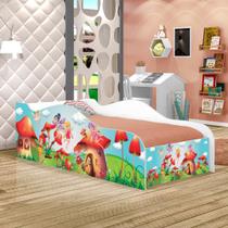 Mini Cama Fun Fadinhas Meninas Infantil Com Colchão