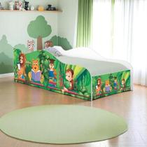 Mini Cama Fun Safari e Zoológico Infantil Com Colchão