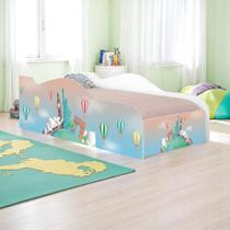 Mini Cama Fun Volta ao Mundo Infantil Com Colchão